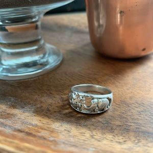 Sterling silver animal ring